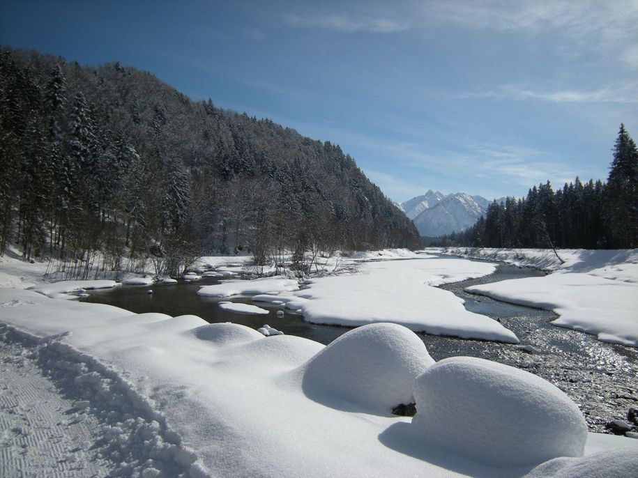 Illerfluss Winter