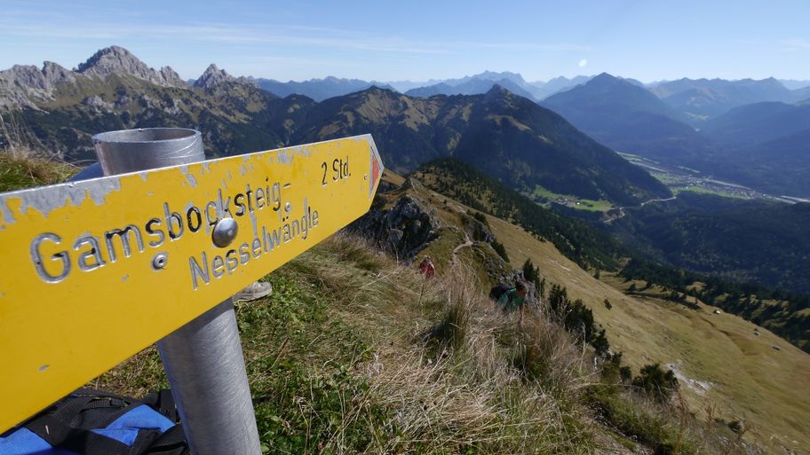 Der Gamsbocksteig ist nur ein möglicher Weg auf den Gipfel der Krinnenspitze.