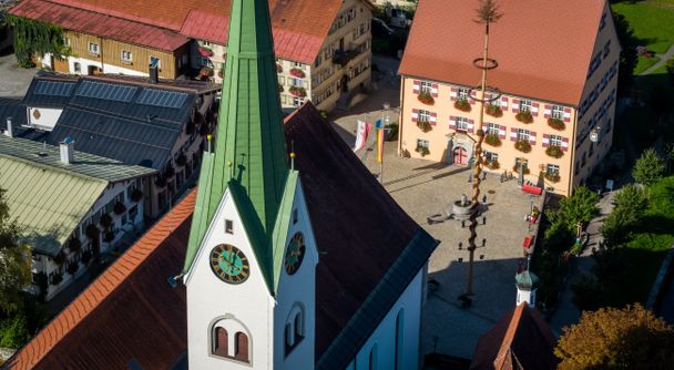 Kirchplatz in Weiler im Allgäu