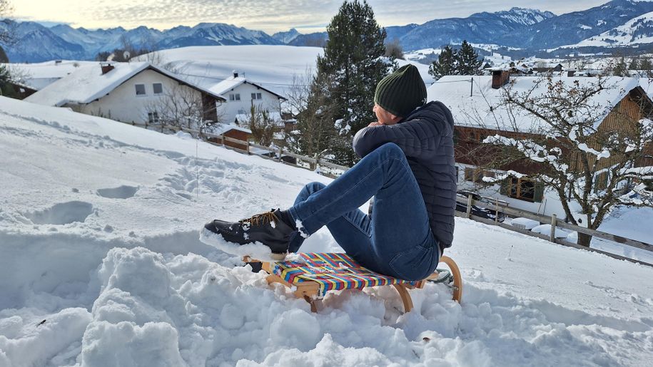 Den ersten Schnee genießen