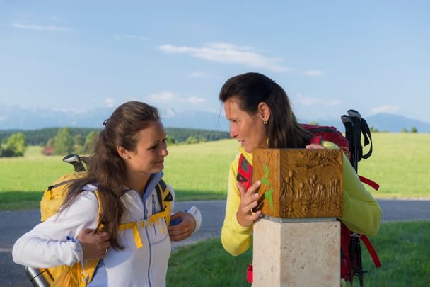 Eingangsstele von Marktoberdorf - an der Lindenallee