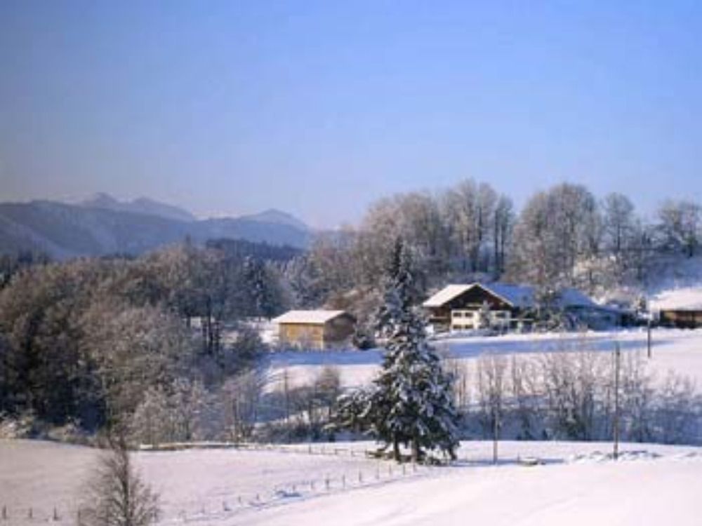 Winterlandschaft am Bauernhaus