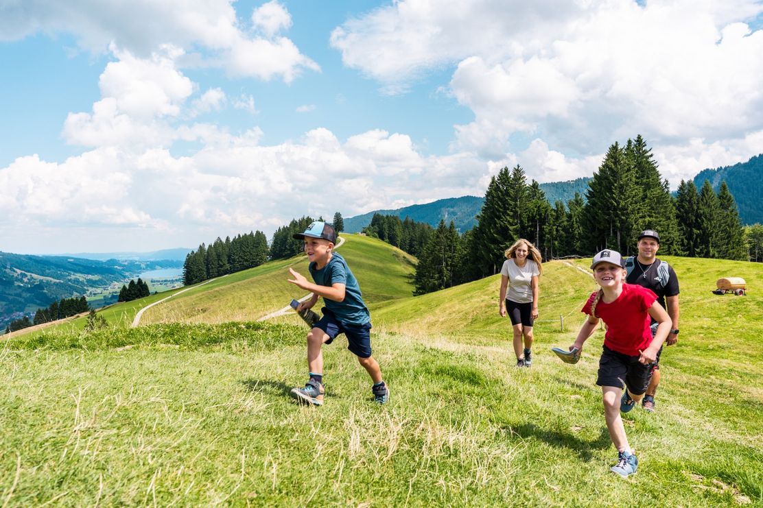 Mit der Familie im Hündlegebiet