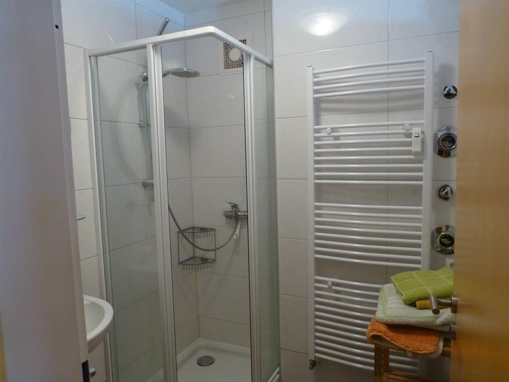 Bad mit Dusche und Heizung