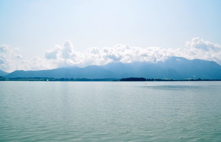 Forggensee und Ammergauer Alpen