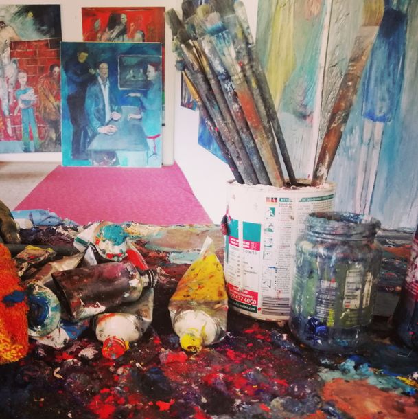 Offenes Atelier_ Malerei-Javani-Wiedemann