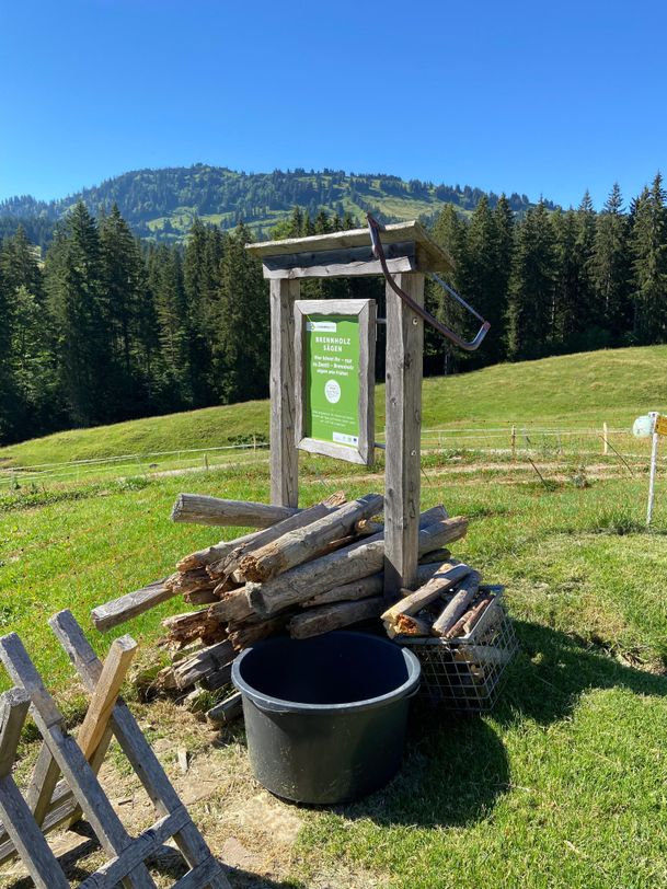 Sägestation an der Alpe Glutschwanden