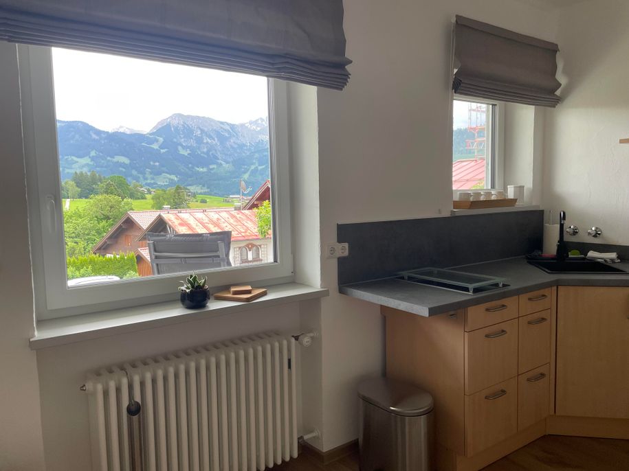 Aussicht vom Essplatz - Küche