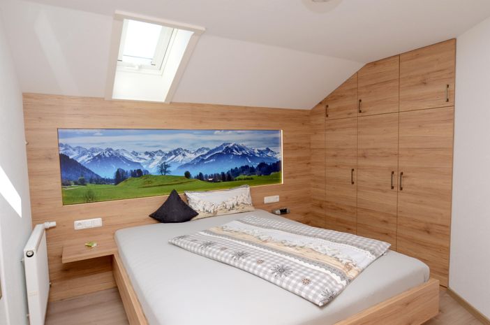 Schlafzimmer Nr. 2, Haus Alpengluehen, Fischen,