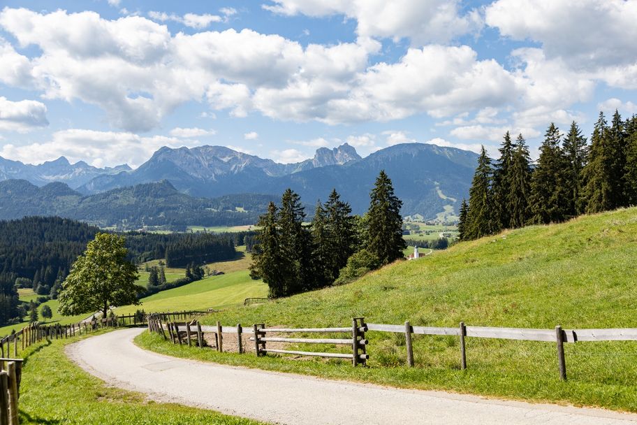 Panoramablick in Richtung Pfronten