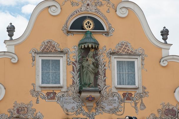 Historische Fassade in Mindelheim
