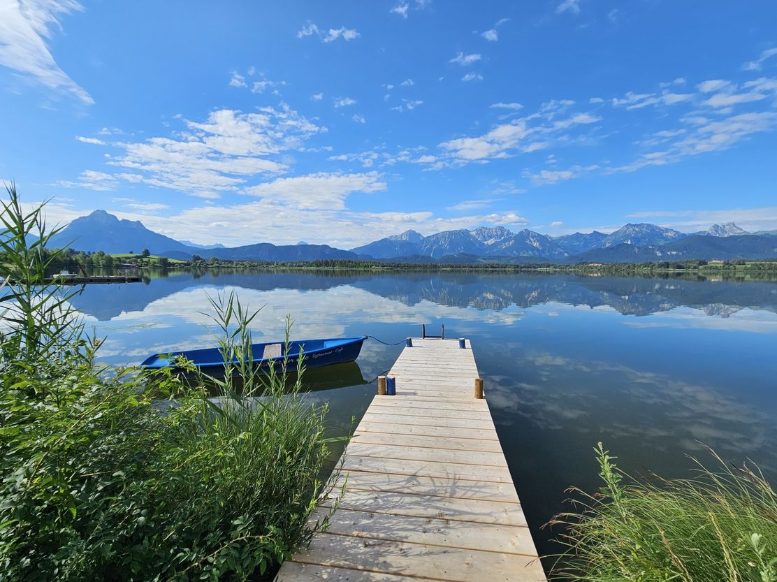 Holzsteg am Hopfensee