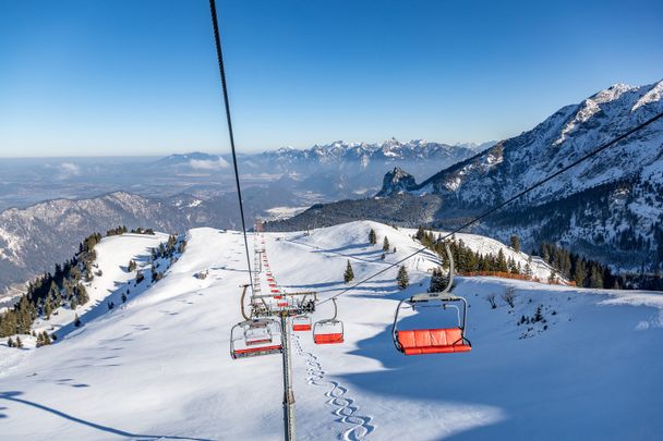 Fahrt mit dem Sessellift am Breitenberg