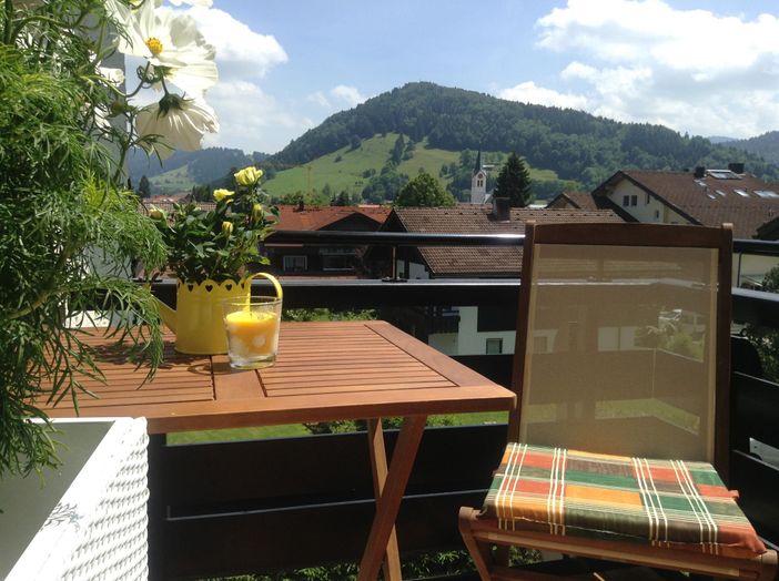 Blick vom Balkon