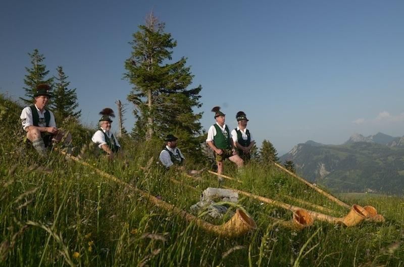 Oberjocher Alphornbläser