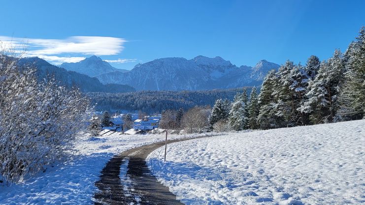 Bergblick vom Füssener Galgenbichl