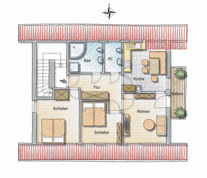 Grundriss Wohnung Gipfelglück