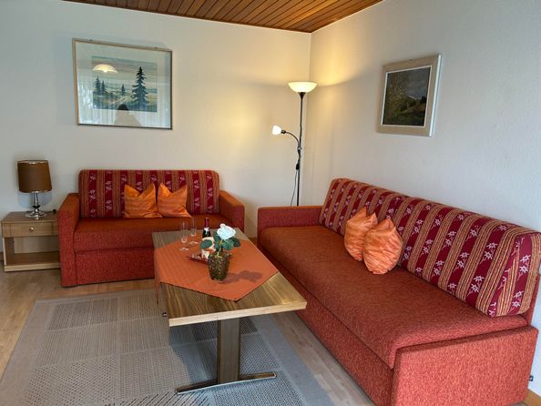 Wohnzimmer in der Ferienwohnung Anne