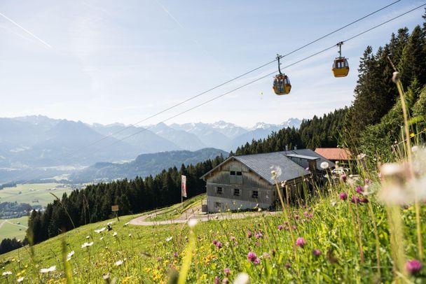 Die Sennalpe Ornach an der Mittelstation