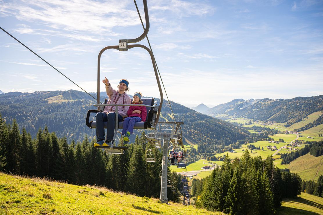 Bergfahrt mit der Riedbergerhornbahn