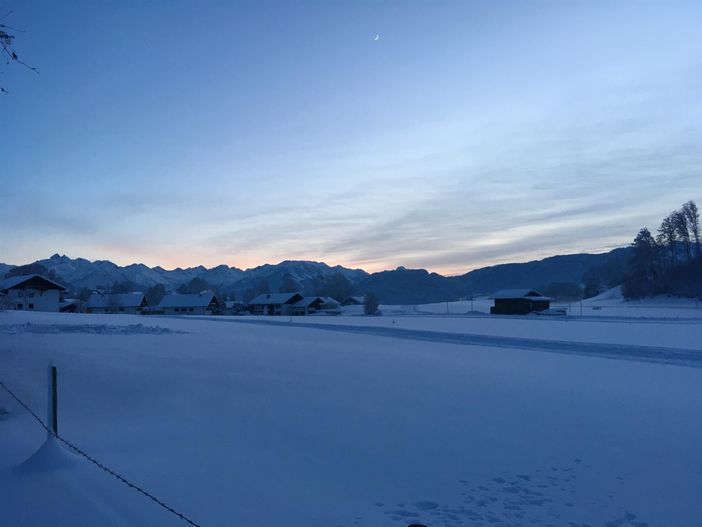 Winterblick von der Terasse