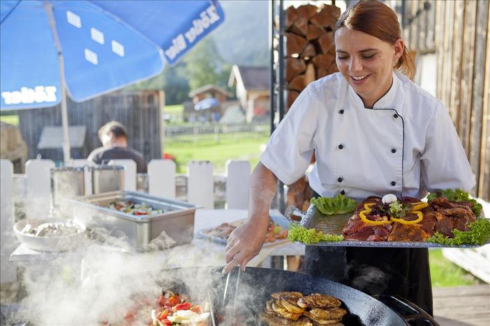 Grillabend auf der Terrasse