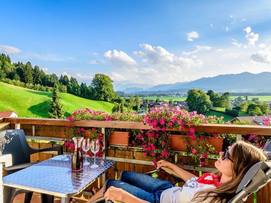 Haupthaus die Abendsonne genießen