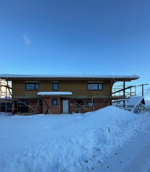 Alm Annerl Bauphase im Winter