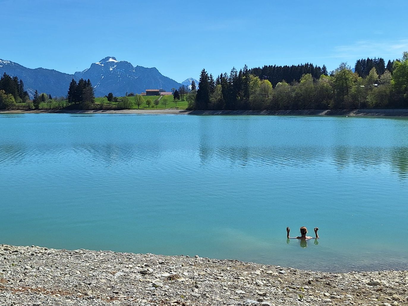 der Forggensee, ein Katzensprung zu Fuß