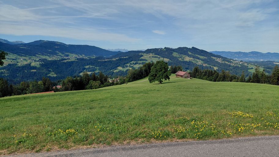 Blick Richtung Alberschwende und Buch