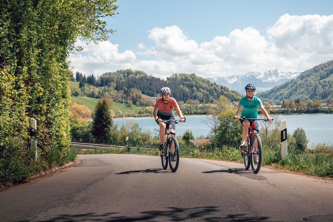 Radfahren am Großen Alpsee