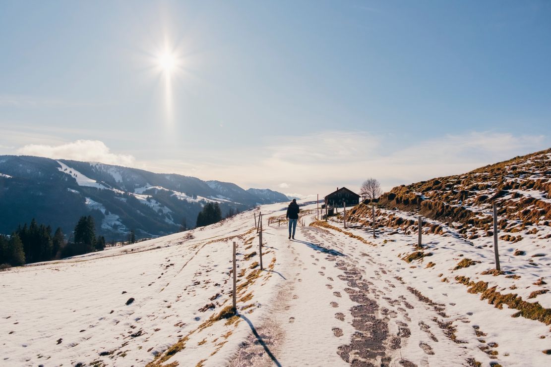 Auf dem Weg zur Siedelalpe / Jugetalpe