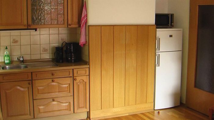 Küche: Kühlgeräte und Mikrowelle