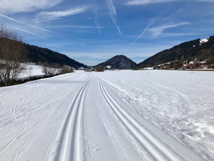 Hündleloipe entlang der Konstanzer Ach