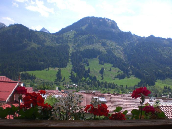 Blick von der Terrasse auf das Imberger Horn