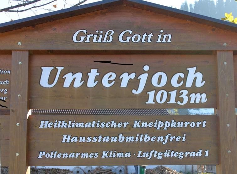 Grüß Gott in Unterjoch