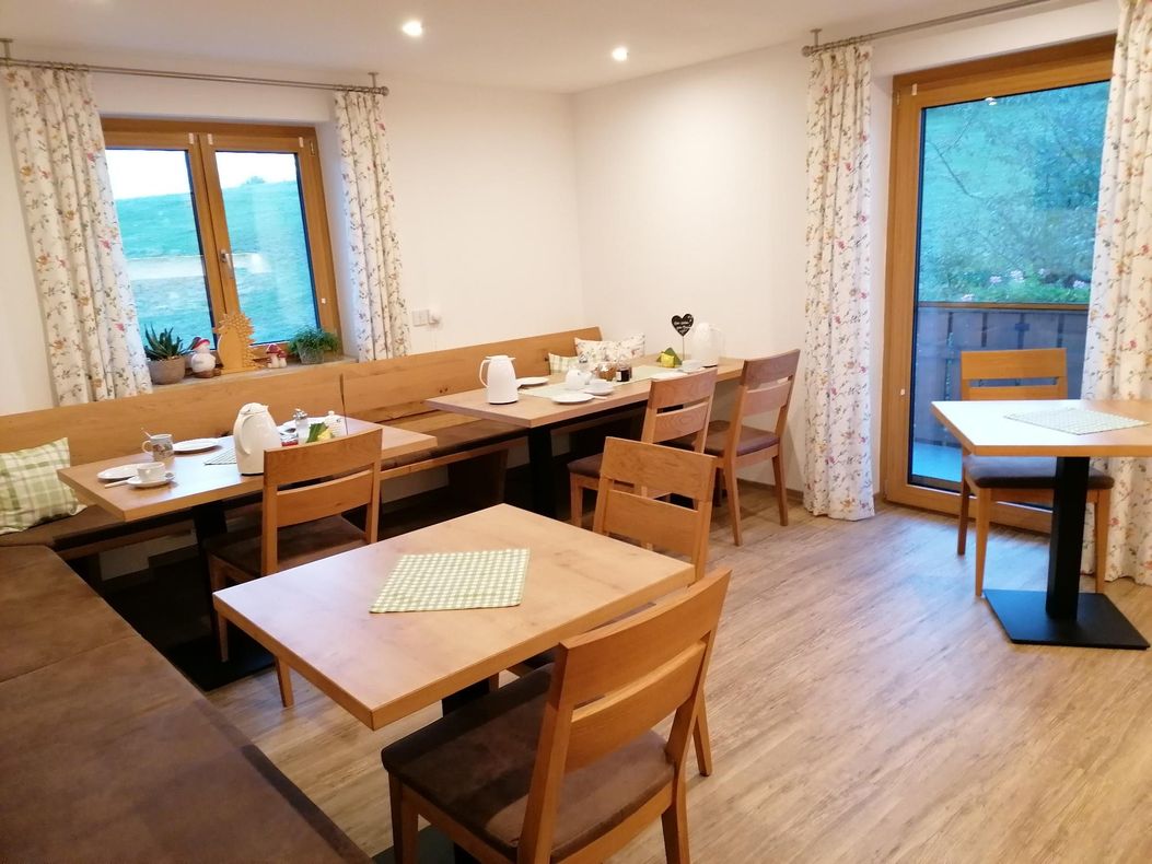 Frühstücksraum im Gästehaus