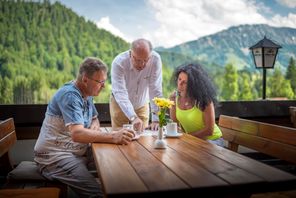 Terrasse im Sommer