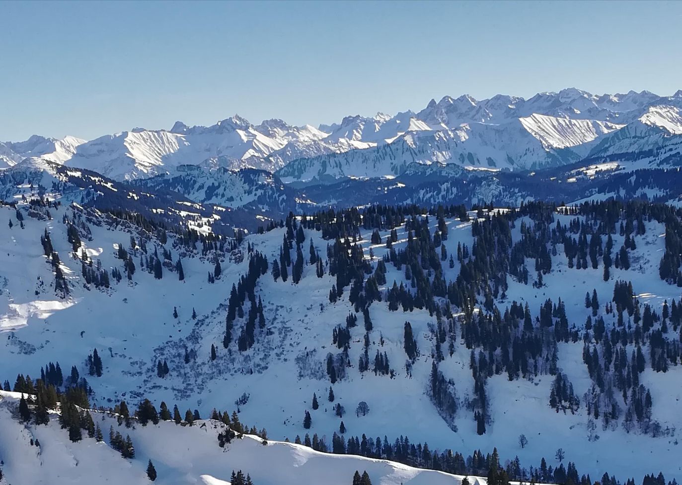 traumhafter Blick auf dem Hochgrat