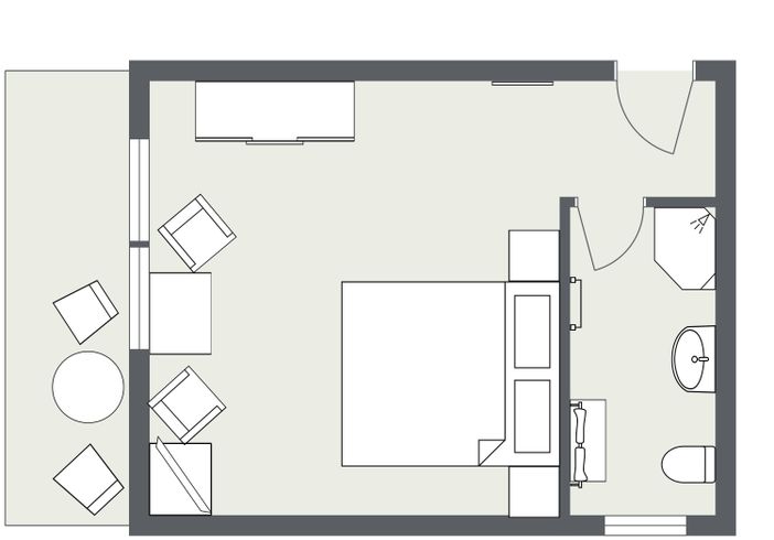 Grundriss Doppelzimmer