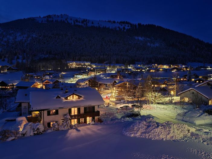 Ausblick Balkon Norden Winter