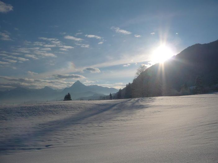 Bergblick von den Balkonen