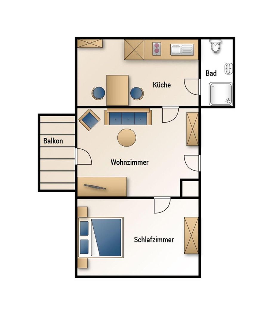 Grundriss Ferienwohnung 2