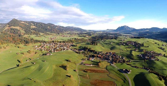 Luftaufnahme Obermaiselstein - Herbst