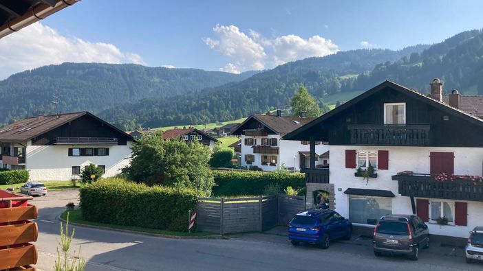 Ausblick vom Balkon