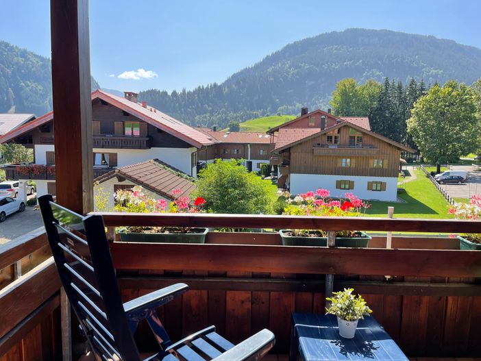 Blick vom Balkon