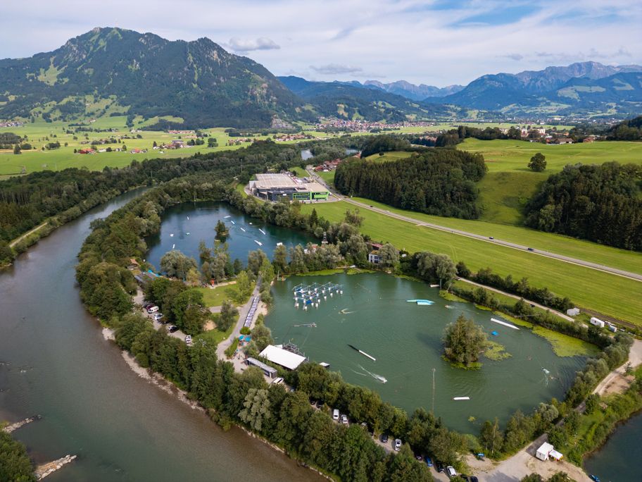 Inselsee und Iller von oben