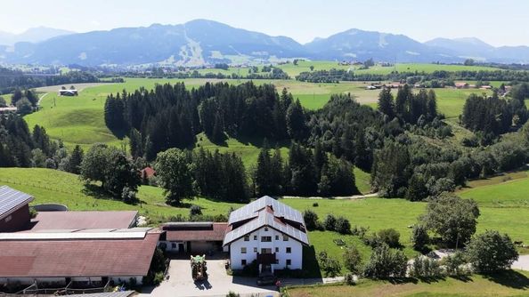 Haus Nordseite Drohne