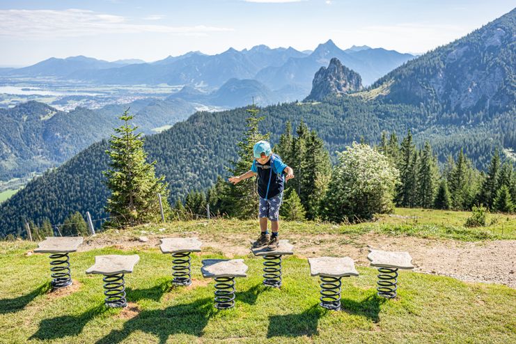 Panoramaaussicht über das Allgäu