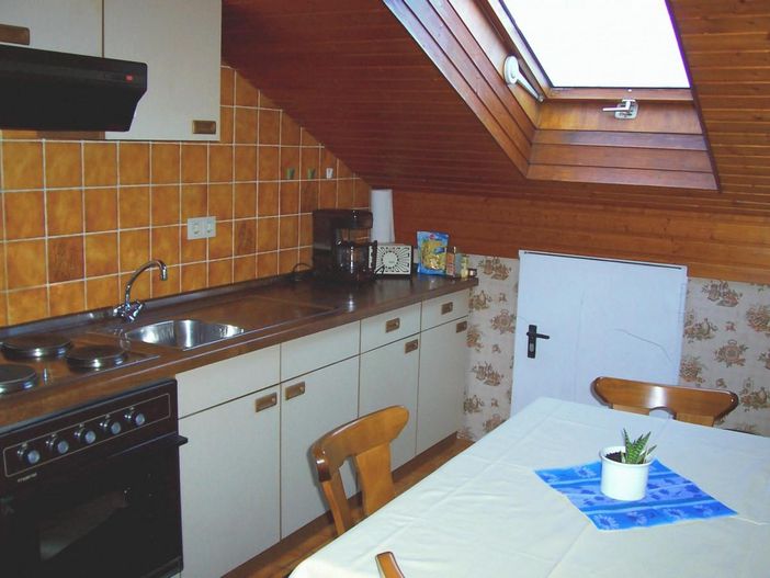 Die Wohnküche von Wohnung 1